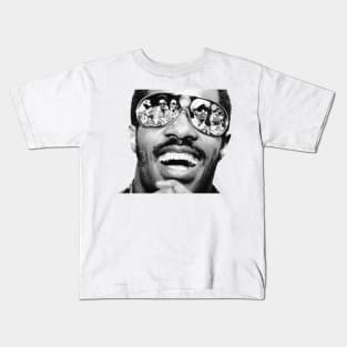 Stevie Wonder Mode black Kids T-Shirt